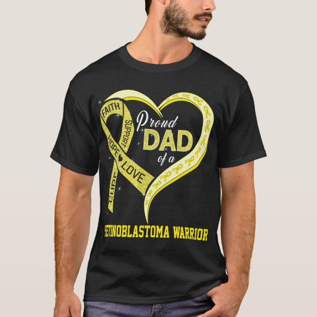 Proud Dad Of A Retinoblastoma Warrior T-Shirt (Front)
