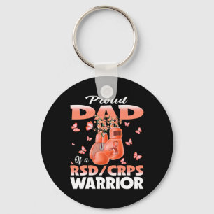 Proud Dad Of A Rsd Crps Warrior Awareness Boxing G Key Ring