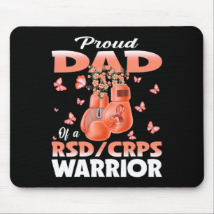 Proud Dad Of A Rsd Crps Warrior Awareness Boxing G Mouse Mat