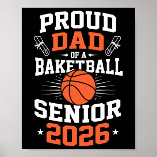 Proud Dad Of A Sketll Senior 2026 Graduation Sketl Poster