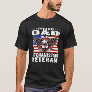 Proud Dad Of Afghanistan Veteran Patriotic Militar T-Shirt
