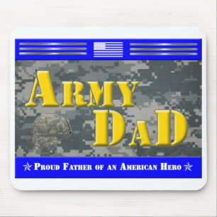 Proud Dad of an American Hero Gift Mouse Pad