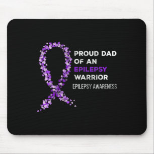 Proud Dad Of An Epilepsy Warrior Epilepsy Awarenes Mouse Mat