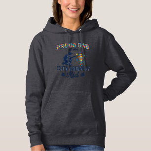 Proud Dad of an Extraordinary Kid Autism Vector De Hoodie
