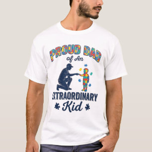Proud Dad of an Extraordinary Kid Autism Vector De T-Shirt