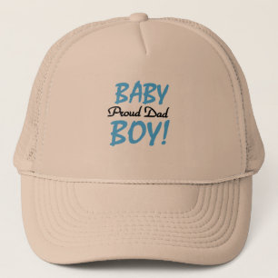 Proud Dad of Baby Boy Tshirts and Gifts Trucker Hat