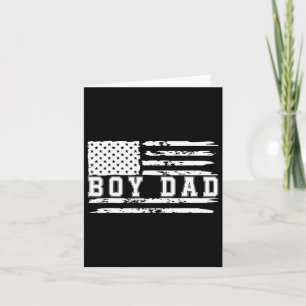 Proud Dad Of Boy Father Of Boys For Dad Xmas Fathe Card