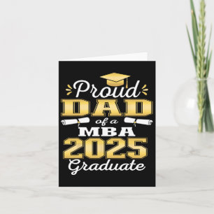 Proud Dad Of Cl Of 2025 M Graduate Grad Family Card