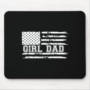 Proud Dad Of Girls Father Of Girls For Dad Xmas Fa Mouse Mat