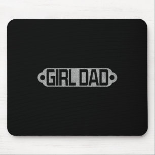 Proud Dad Of Girls Funny Shirt For Mens Dad Father Mouse Mat