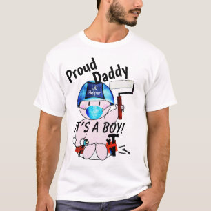 Proud Dad of New Baby Boy Carpenter T-Shirt