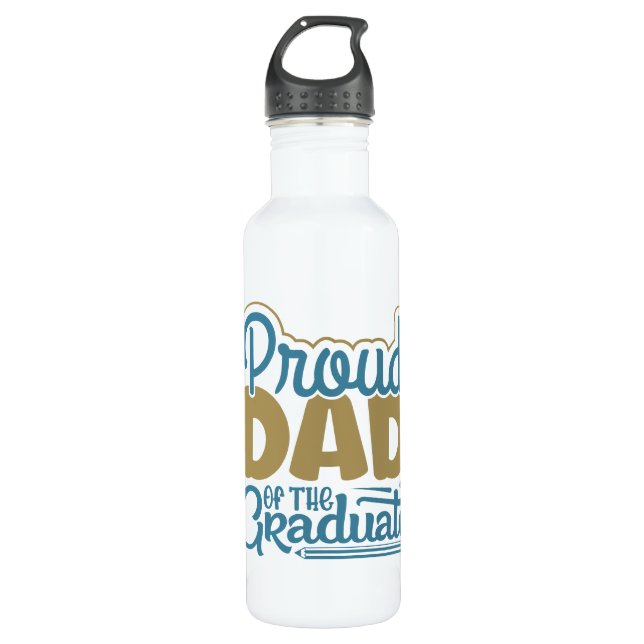 Proud Dad of the Graduate 710 Ml Water Bottle (Front)