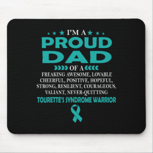 Proud Dad Of Tourette's Syndrome Warrior T Mouse Mat