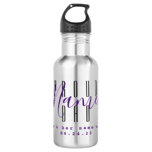 Proud Dad Personalised Water Bottle - HAMbyWG