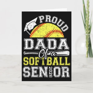 Proud Dada Of A 2026 Senior Softll Graduate Card