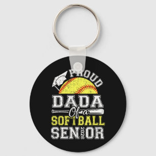 Proud Dada Of A 2026 Senior Softll Graduate Key Ring