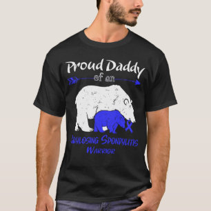 Proud Daddy Bear Ankylosing Spondylitis Awareness T-Shirt