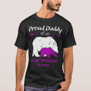 Proud Daddy Bear Eating disorders Awareness T-Shirt