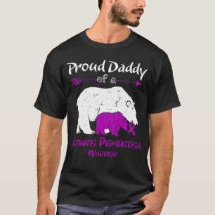 Proud Daddy Bear Retinitis Pigmentosa Awareness T-Shirt
