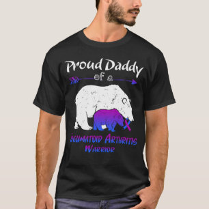 Proud Daddy Bear Rheumatoid Arthritis Awareness T-Shirt