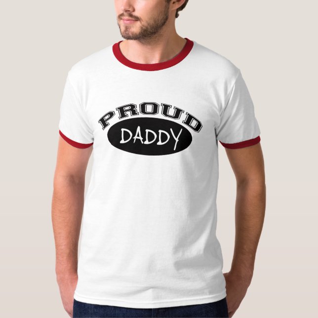 Proud Daddy (Black) T-Shirt (Front)