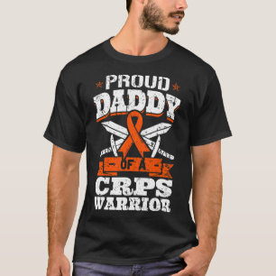 Proud Daddy Of A Crps Warrior Rsd Awareness Ribbon T-Shirt