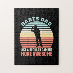 Proud Darts Daddy Jigsaw Puzzle