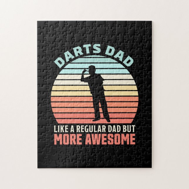 Proud Darts Daddy Jigsaw Puzzle (Vertical)