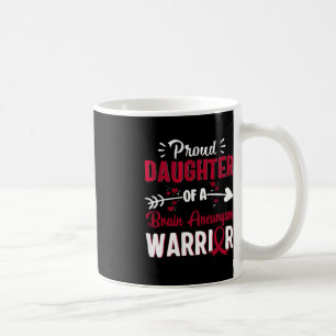 Proud Daughter Of A Brain Aneurysm Warrior Burgund Coffee Mug