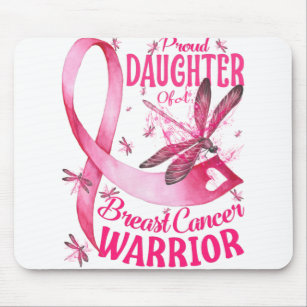 Proud Daughter Of A Breast Cancer Warrior Mouse Mat