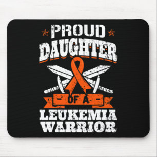 Proud Daughter Of A Leukaemia Warrior Awareness Bl Mouse Mat