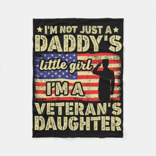 Proud Daughter Of A Veteran  Fleece Blanket