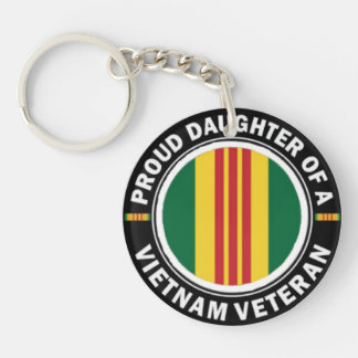 Proud Daughter of a Vietnam Vet Key Chain