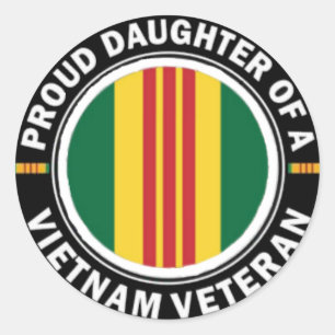 Proud Daughter of a Vietnam Vet Stickers