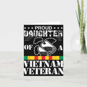 Proud Daughter Of A Vietnam Veteran  Card