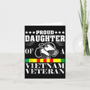 Proud daughter of a vietnam veteran memorial day P Card