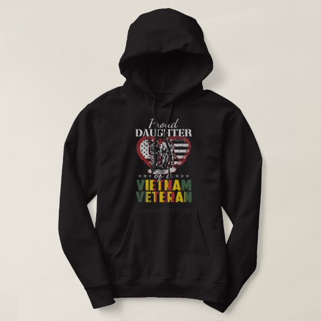 Proud Daughter Of A Vietnam Veteran T shirt Vetera (Design Front)