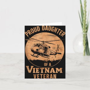 Proud Daughter Of A Vietnam Veteran Tank Top  Card