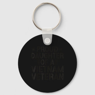 Proud Daughter Of A Vietnam Veteran Vintage Design Key Ring