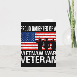 Proud Daughter Of A Vietnam War Veteran Card
