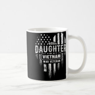 Proud Daughter Vietnam Vet Dad Veterans Day Americ Coffee Mug