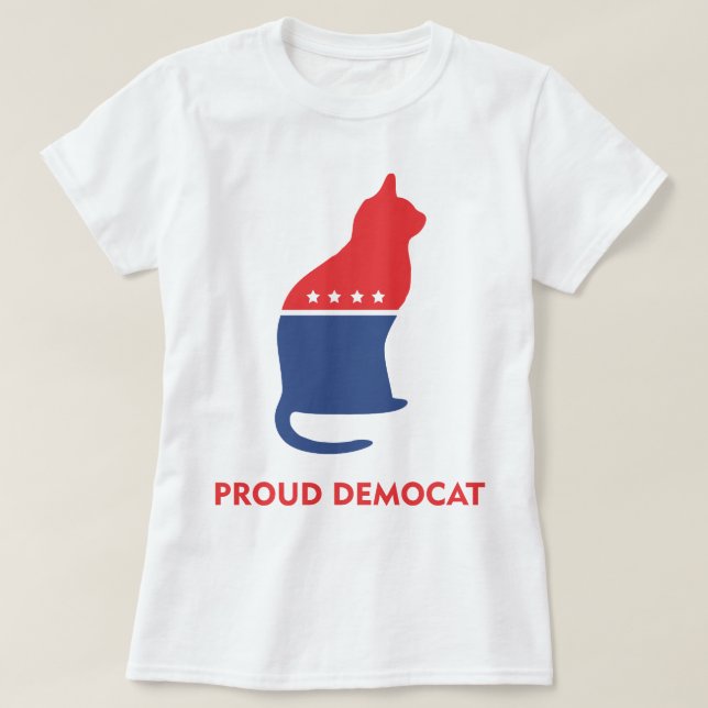 Proud DemoCat T-Shirt (Design Front)