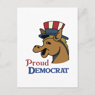 PROUD DEMOCRAT POSTCARD