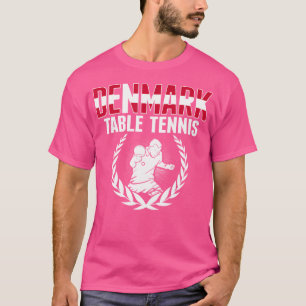 Proud Denmark Table Tennis Lovers Jersey - Danish T-Shirt