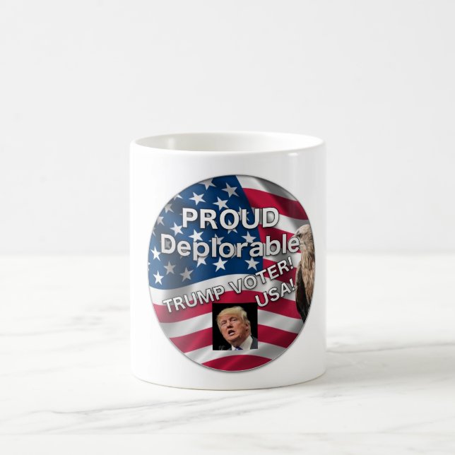 PROUD DEPLORABLE TRUMP VOTER MUG (Center)