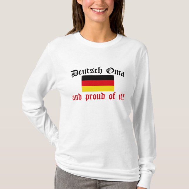 Proud Deutsch Oma T-Shirt (Front)