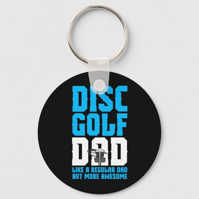 Proud Disc Golf Dad Key Ring (Front)