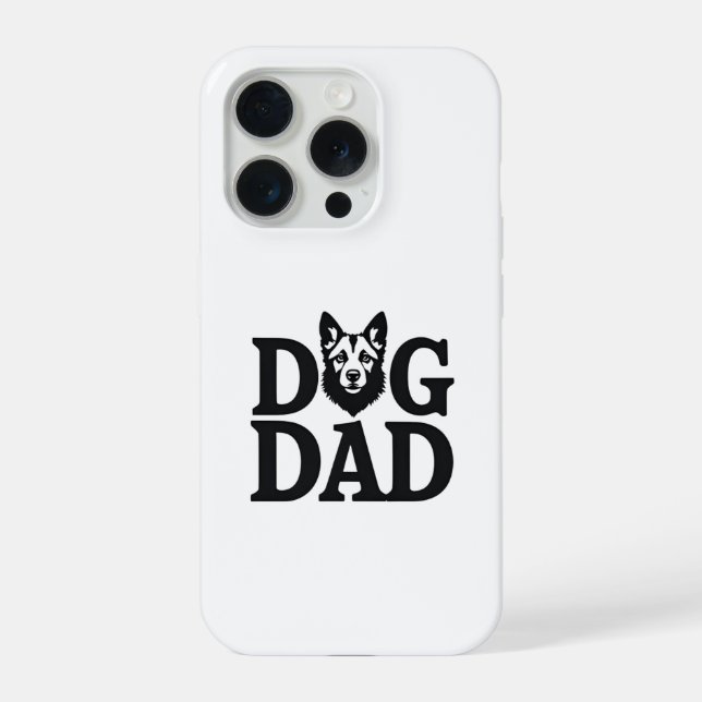 Proud Dog Dad Apparel & Accessories iPhone Case (Back)
