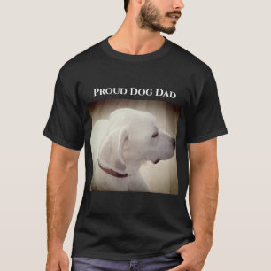 Proud Dog Dad Tan Brown T-Shirt
