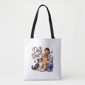 Proud Dog Dad Tote Bag – Cute Dog Lover Gift Bag